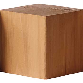Block with Wood Toned Stain
